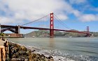 The Golden Gate Bridge - 8384  The Golden Gage Bridge View from Marina Drive at Fort Point - Aspect Ratio 1:1.60
